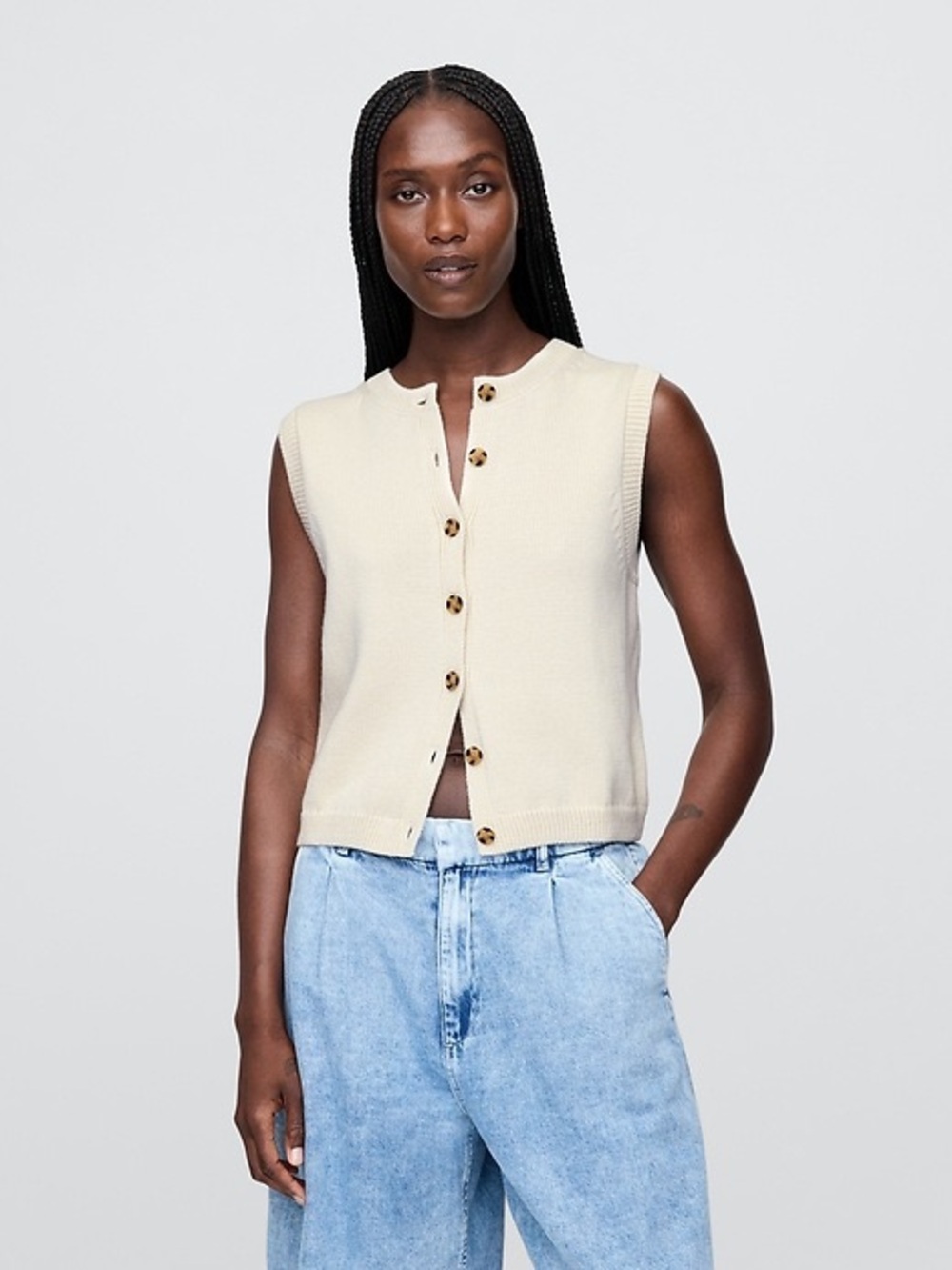 Gap Button-Up Sweater Vest